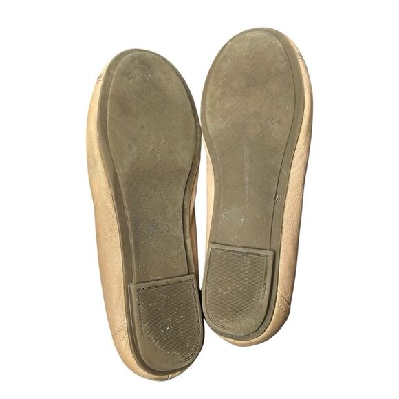 Vionic Tan Leather Flats 9.5 Slip On Nude Neutral Ballet Flats Caroll - Picture 7 of 7